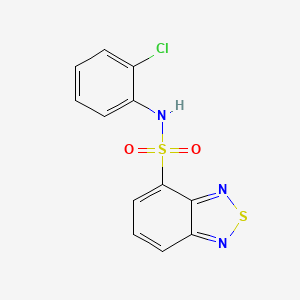 molecular formula C12H8ClN3O2S2 B5360681 N-(2-chlorophenyl)-2,1,3-benzothiadiazole-4-sulfonamide 