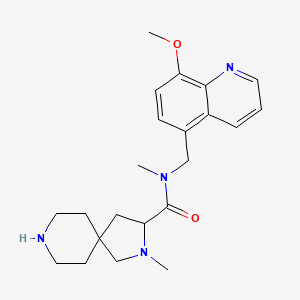 N-[(8-methoxy-5-quinolinyl)methyl]-N,2-dimethyl-2,8-diazaspiro[4.5]decane-3-carboxamide dihydrochloride