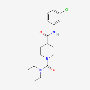 molecular formula C17H24ClN3O2 B5360716 N~4~-(3-chlorophenyl)-N~1~,N~1~-diethylpiperidine-1,4-dicarboxamide 