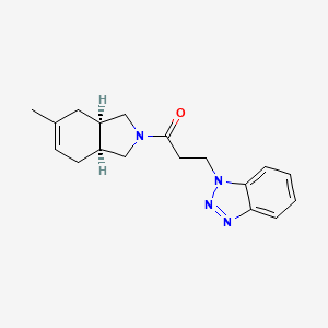 1-[(3aR,7aS)-5-methyl-1,3,3a,4,7,7a-hexahydroisoindol-2-yl]-3-(benzotriazol-1-yl)propan-1-one