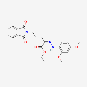 ethyl 2-[(2,4-dimethoxyphenyl)hydrazono]-5-(1,3-dioxo-1,3-dihydro-2H-isoindol-2-yl)pentanoate