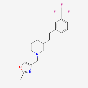 1-[(2-methyl-1,3-oxazol-4-yl)methyl]-3-{2-[3-(trifluoromethyl)phenyl]ethyl}piperidine