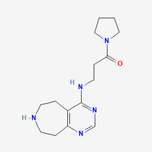 N-[3-oxo-3-(1-pyrrolidinyl)propyl]-6,7,8,9-tetrahydro-5H-pyrimido[4,5-d]azepin-4-amine dihydrochloride