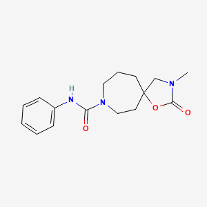 3-methyl-2-oxo-N-phenyl-1-oxa-3,8-diazaspiro[4.6]undecane-8-carboxamide