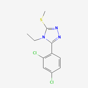 3-(2,4-dichlorophenyl)-4-ethyl-5-(methylthio)-4H-1,2,4-triazole