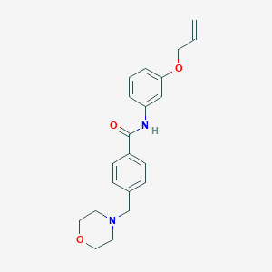 molecular formula C21H24N2O3 B5360844 N-[3-(allyloxy)phenyl]-4-(4-morpholinylmethyl)benzamide 