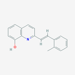 molecular formula C18H15NO B5360894 2-[(E)-2-(2-methylphenyl)ethenyl]quinolin-8-ol 