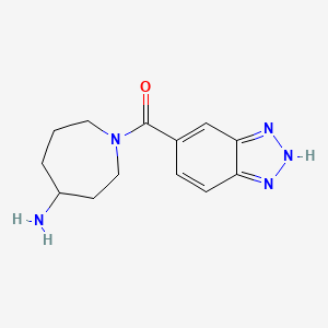 molecular formula C13H17N5O B5360908 1-(1H-1,2,3-benzotriazol-5-ylcarbonyl)-4-azepanamine hydrochloride 