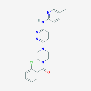 6-[4-(2-chlorobenzoyl)-1-piperazinyl]-N-(5-methyl-2-pyridinyl)-3-pyridazinamine