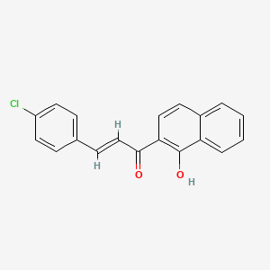 molecular formula C19H13ClO2 B5360912 (E)-3-(4-CHLOROPHENYL)-1-(1-HYDROXY-2-NAPHTHYL)-2-PROPEN-1-ONE 