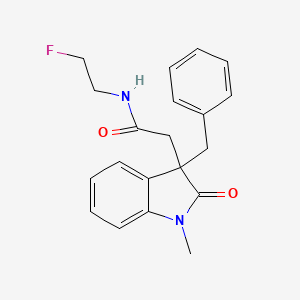 molecular formula C20H21FN2O2 B5360950 2-(3-benzyl-1-methyl-2-oxo-2,3-dihydro-1H-indol-3-yl)-N-(2-fluoroethyl)acetamide 