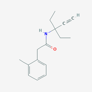 N-(3-ethylpent-1-yn-3-yl)-2-(2-methylphenyl)acetamide