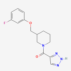 3-[(3-fluorophenoxy)methyl]-1-(1H-1,2,3-triazol-5-ylcarbonyl)piperidine