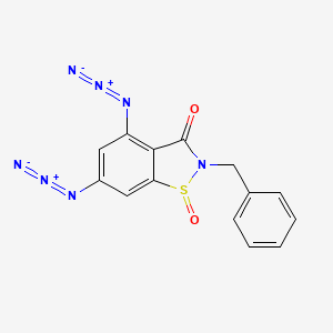 molecular formula C14H9N7O2S B5360971 4,6-diazido-2-benzyl-1,2-benzisothiazol-3(2H)-one 1-oxide 