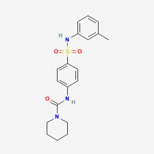 molecular formula C19H23N3O3S B5360983 N-[4-[(3-methylphenyl)sulfamoyl]phenyl]piperidine-1-carboxamide 