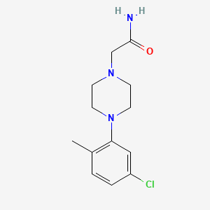 molecular formula C13H18ClN3O B5360994 2-[4-(5-CHLORO-2-METHYLPHENYL)PIPERAZINO]ACETAMIDE 