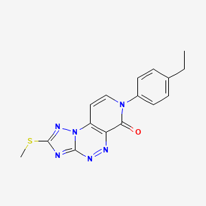 7-(4-ethylphenyl)-2-(methylsulfanyl)pyrido[4,3-e][1,2,4]triazolo[5,1-c][1,2,4]triazin-6(7H)-one