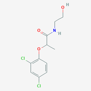 molecular formula C11H13Cl2NO3 B5361109 2-(2,4-dichlorophenoxy)-N-(2-hydroxyethyl)propanamide 