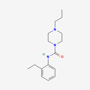 molecular formula C16H25N3O B5361157 N-(2-ethylphenyl)-4-propylpiperazine-1-carboxamide 