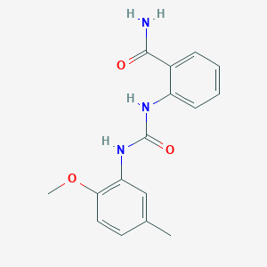 2-{[(2-METHOXY-5-METHYLANILINO)CARBONYL]AMINO}BENZAMIDE