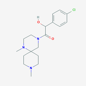 1-(4-chlorophenyl)-2-(1,9-dimethyl-1,4,9-triazaspiro[5.5]undec-4-yl)-2-oxoethanol