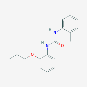 molecular formula C17H20N2O2 B5361182 N-(2-methylphenyl)-N'-(2-propoxyphenyl)urea 