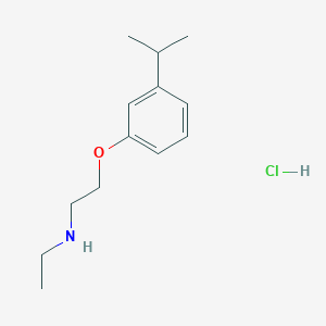 N-ethyl-2-(3-propan-2-ylphenoxy)ethanamine;hydrochloride