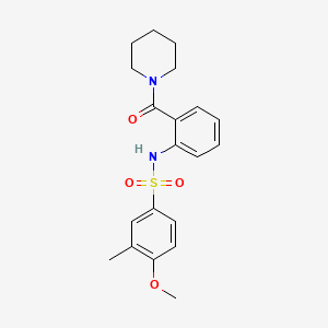 4-methoxy-3-methyl-N-[2-(1-piperidinylcarbonyl)phenyl]benzenesulfonamide