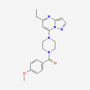 5-ethyl-7-[4-(4-methoxybenzoyl)-1-piperazinyl]pyrazolo[1,5-a]pyrimidine