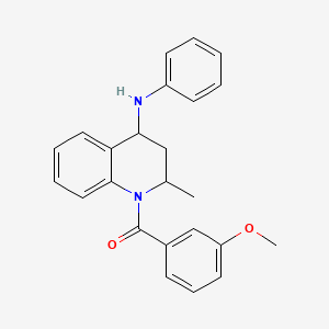 molecular formula C24H24N2O2 B5361275 (3-methoxyphenyl)[2-methyl-4-(phenylamino)-3,4-dihydroquinolin-1(2H)-yl]methanone 