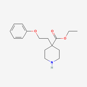 molecular formula C16H23NO3 B5361298 ethyl 4-(2-phenoxyethyl)-4-piperidinecarboxylate hydrochloride 