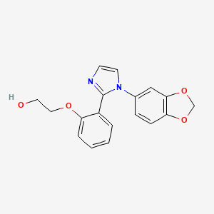 2-{2-[1-(1,3-benzodioxol-5-yl)-1H-imidazol-2-yl]phenoxy}ethanol