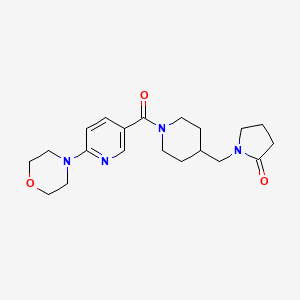 1-({1-[(6-morpholin-4-ylpyridin-3-yl)carbonyl]piperidin-4-yl}methyl)pyrrolidin-2-one