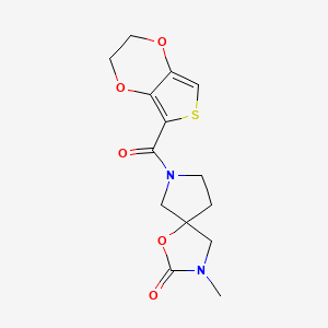 7-(2,3-dihydrothieno[3,4-b][1,4]dioxin-5-ylcarbonyl)-3-methyl-1-oxa-3,7-diazaspiro[4.4]nonan-2-one