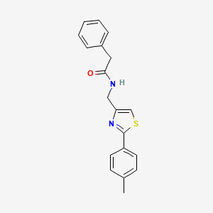 N-{[2-(4-methylphenyl)-1,3-thiazol-4-yl]methyl}-2-phenylacetamide