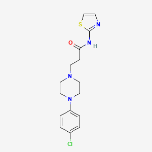 3-[4-(4-CHLOROPHENYL)PIPERAZINO]-N~1~-(1,3-THIAZOL-2-YL)PROPANAMIDE