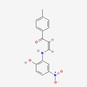 (Z)-3-(2-hydroxy-5-nitroanilino)-1-(4-methylphenyl)prop-2-en-1-one