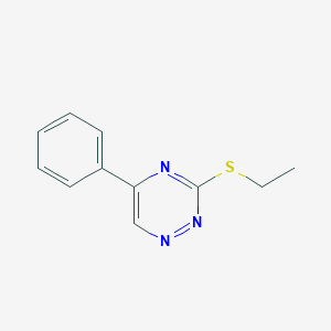 molecular formula C11H11N3S B5361424 3-ethylsulfanyl-5-phenyl-1,2,4-triazine 