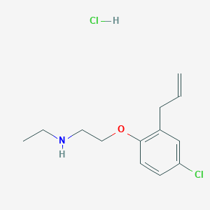 2-(4-chloro-2-prop-2-enylphenoxy)-N-ethylethanamine;hydrochloride