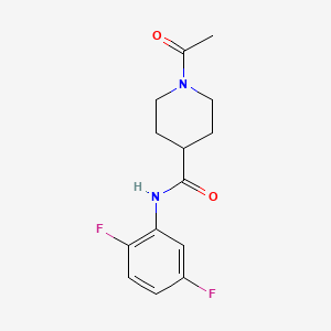 1-acetyl-N-(2,5-difluorophenyl)piperidine-4-carboxamide