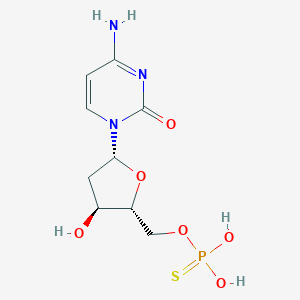 molecular formula C9H14N3O6PS B053619 2'-Deoxy-5'-o-thiophosphonocytidine CAS No. 115401-96-2
