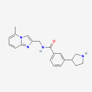 N-[(5-methylimidazo[1,2-a]pyridin-2-yl)methyl]-3-(3-pyrrolidinyl)benzamide dihydrochloride