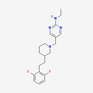 5-({3-[2-(2,6-difluorophenyl)ethyl]-1-piperidinyl}methyl)-N-ethyl-2-pyrimidinamine