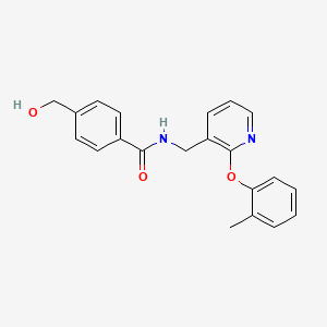 4-(hydroxymethyl)-N-{[2-(2-methylphenoxy)pyridin-3-yl]methyl}benzamide