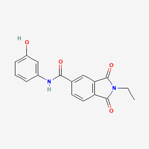 2-ethyl-N-(3-hydroxyphenyl)-1,3-dioxo-5-isoindolinecarboxamide