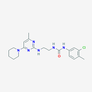 N-(3-chloro-4-methylphenyl)-N'-(2-{[4-methyl-6-(1-piperidinyl)-2-pyrimidinyl]amino}ethyl)urea