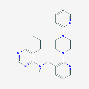 5-propyl-N-{[2-(4-pyridin-2-ylpiperazin-1-yl)pyridin-3-yl]methyl}pyrimidin-4-amine