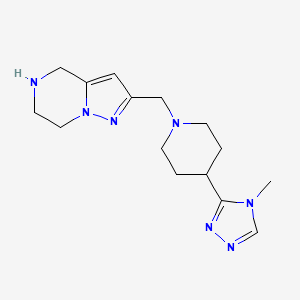 2-{[4-(4-methyl-4H-1,2,4-triazol-3-yl)-1-piperidinyl]methyl}-4,5,6,7-tetrahydropyrazolo[1,5-a]pyrazine dihydrochloride