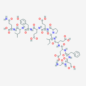 molecular formula C66H93N13O25 B053624 Hirudin (54-65) (desulfated) CAS No. 113274-56-9
