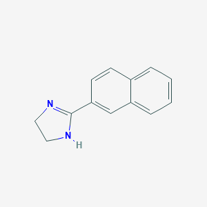 molecular formula C13H12N2 B053626 2-naphthalen-2-yl-4,5-dihydro-1H-imidazole CAS No. 113698-36-5